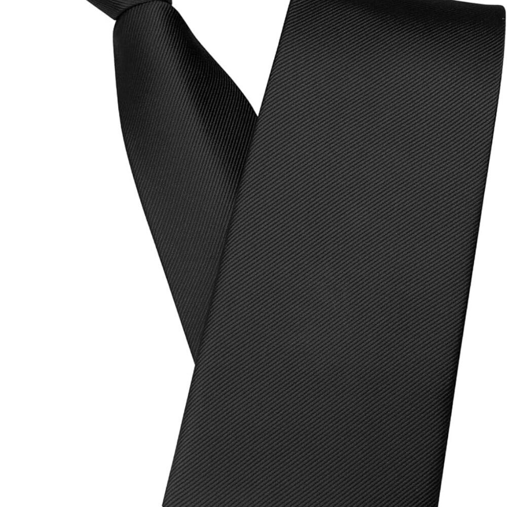 3.15“Solid Color Pre-tied Adjustable Necktie for Business and Wedding